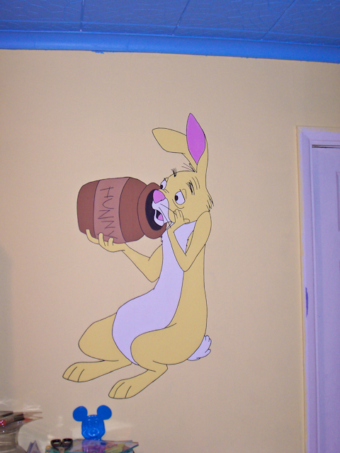 Rabbit mural
