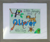 Personalised name painting example